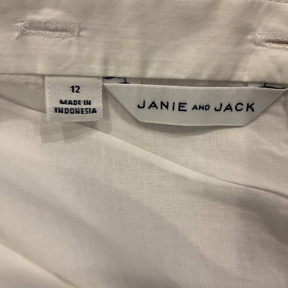 Girls Janie and Jack Ruffle Pleated Top, Size 12 - Picture 7 of 8